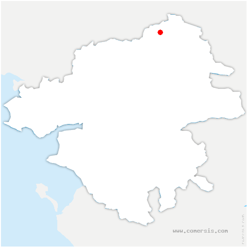 carte de localisation de Saint-Aubin-des-Châteaux