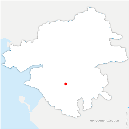 carte de localisation de Saint-Léger-les-Vignes