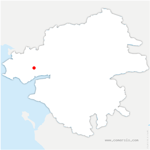 carte de localisation de Saint-Malo-de-Guersac