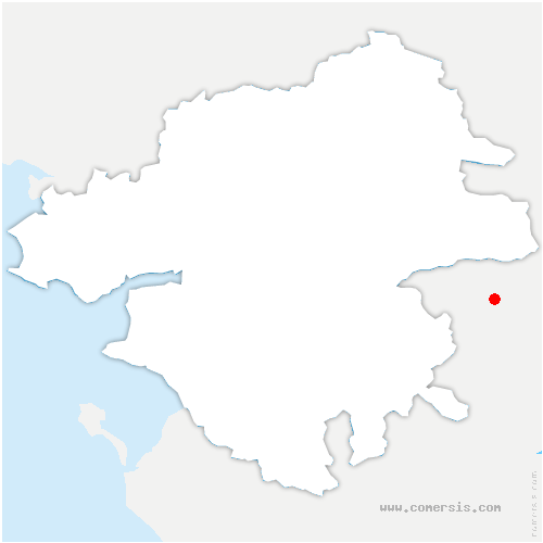 carte de localisation de Saint-Vincent-sur-Oust