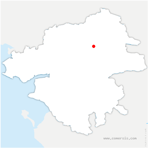 carte de localisation de Seiches-sur-le-Loir