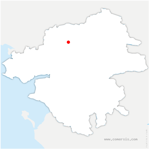 carte de localisation de Thorigné-d'Anjou