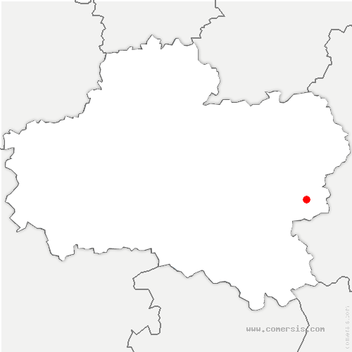 carte de localisation d'Aillant-sur-Milleron