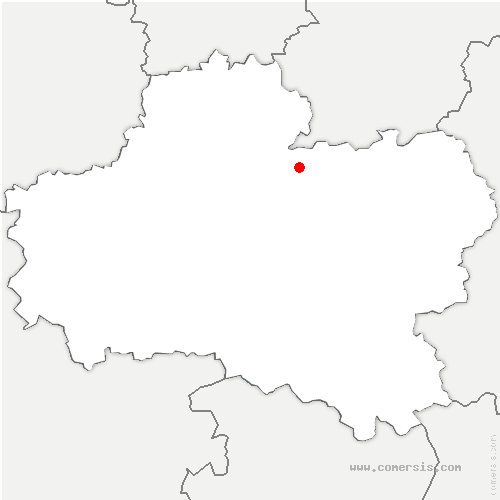 carte de localisation de Auxy