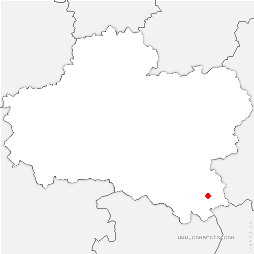 carte de localisation de Batilly-en-Puisaye