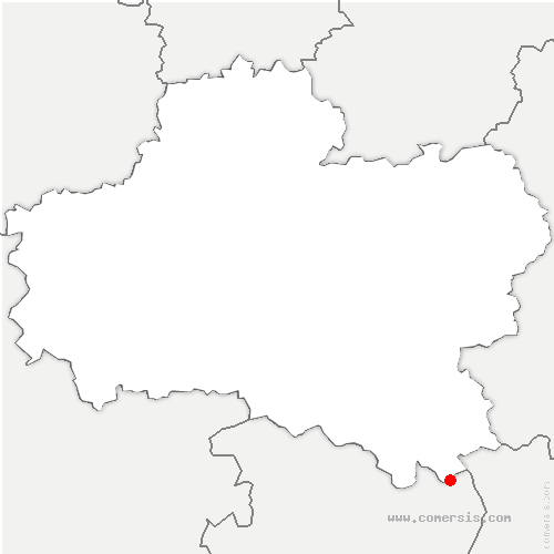 carte de localisation de Beaulieu-sur-Loire