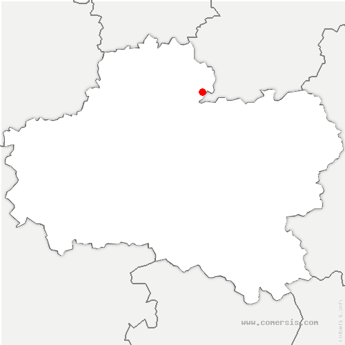 carte de localisation de Boësses