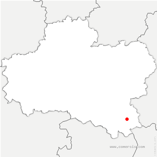 carte de localisation de Bonny-sur-Loire