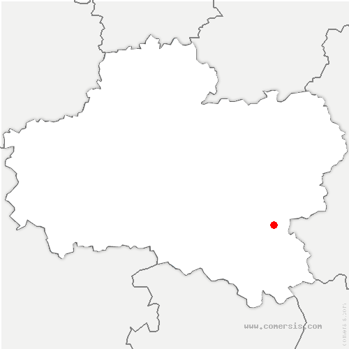 carte de localisation de Bussière