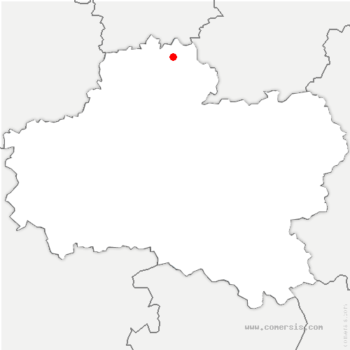 carte de localisation de Césarville-Dossainville
