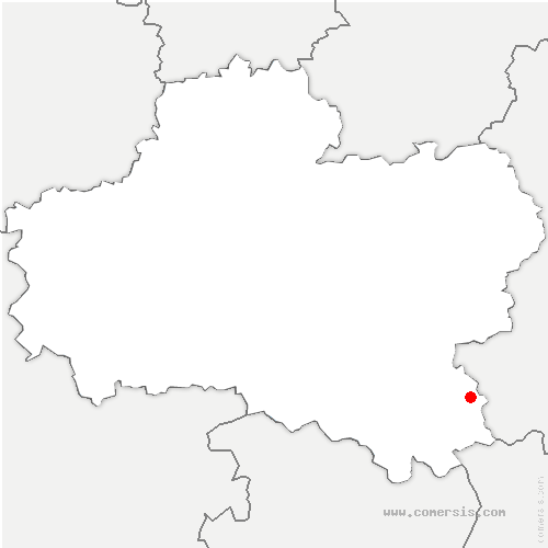 carte de localisation de Champoulet