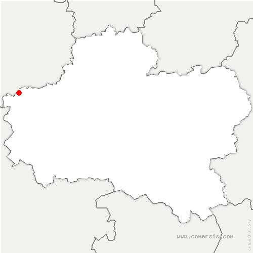 carte de localisation de la Chapelle-Onzerain