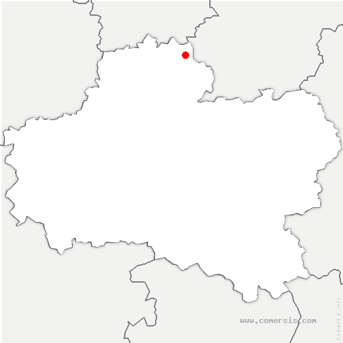 carte de localisation de Coudray