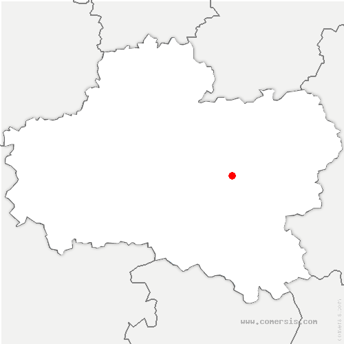 carte de localisation de Cour-Marigny