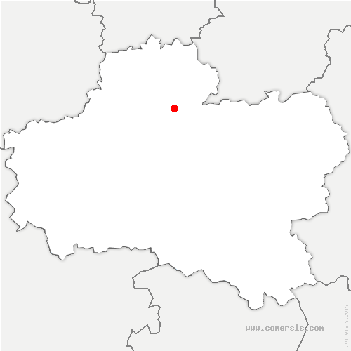 carte de localisation de Courcelles