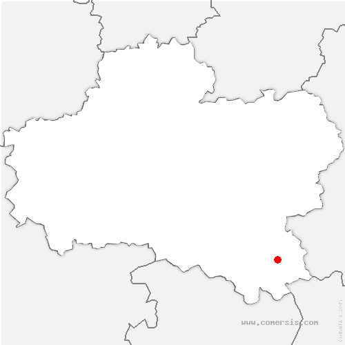 carte de localisation de Dammarie-en-Puisaye
