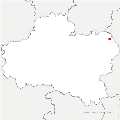 carte de localisation de Ervauville