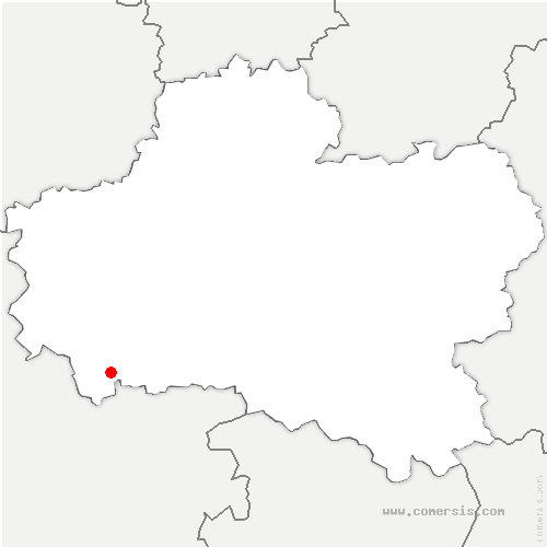 carte de localisation de la Ferté-Saint-Aubin