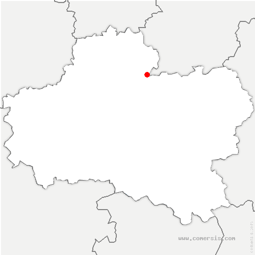 carte de localisation de Gaubertin