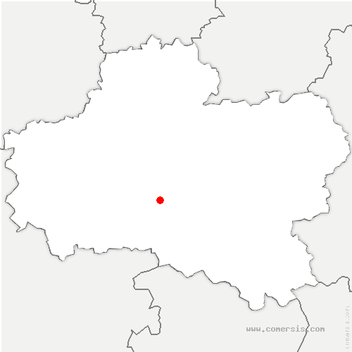carte de localisation de Germigny-des-Prés