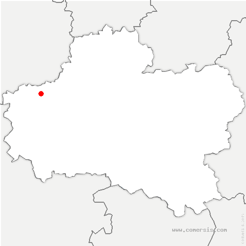 carte de localisation de Huêtre