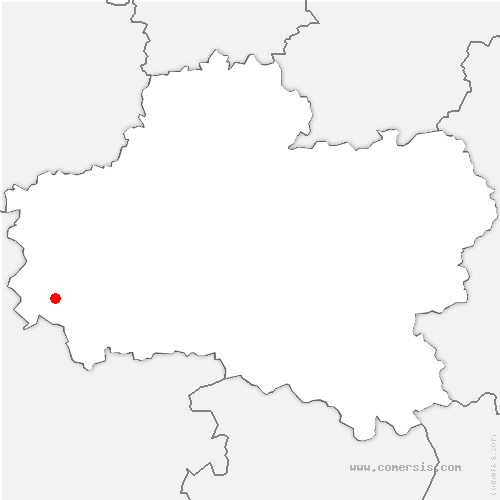 carte de localisation de Lailly-en-Val