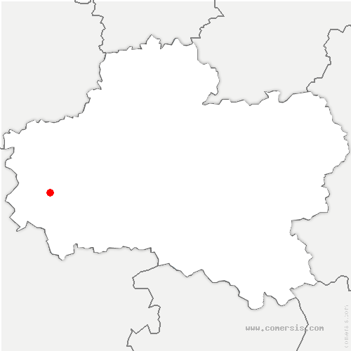 carte de localisation de Mareau-aux-Prés