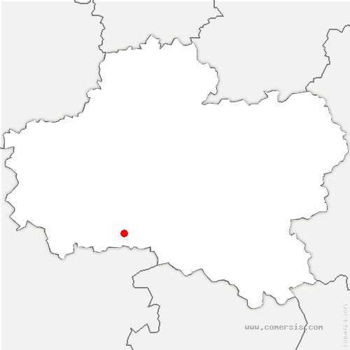 carte de localisation de Ménestreau-en-Villette