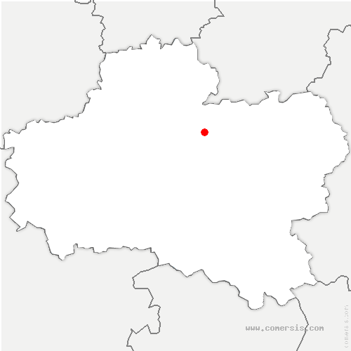 carte de localisation de Mézières-en-Gâtinais