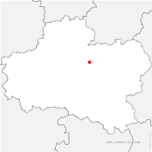carte de localisation de Ouzouer-sous-Bellegarde