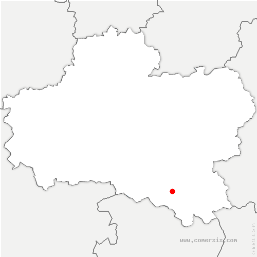 carte de localisation de Poilly-lez-Gien