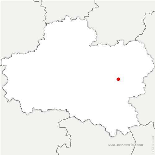 carte de localisation de Pressigny-les-Pins