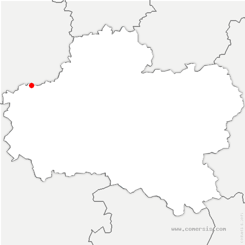 carte de localisation de Rouvray-Sainte-Croix
