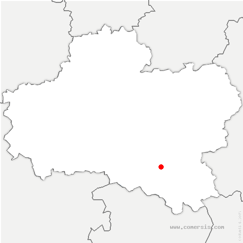 carte de localisation de Saint-Gondon