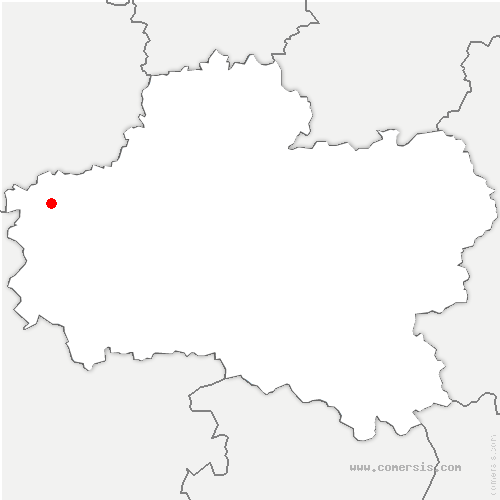 carte de localisation de Saint-Péravy-la-Colombe