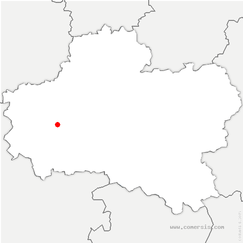 carte de localisation de Saint-Pryvé-Saint-Mesmin