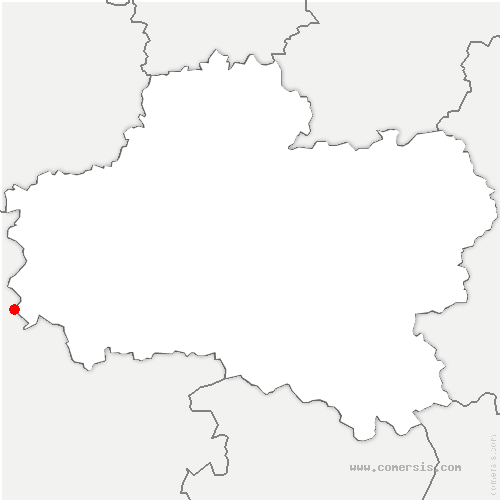 carte de localisation de Tavers