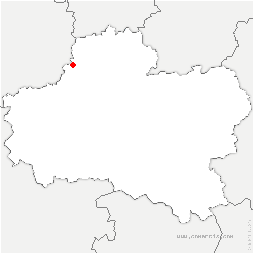 carte de localisation de Tivernon