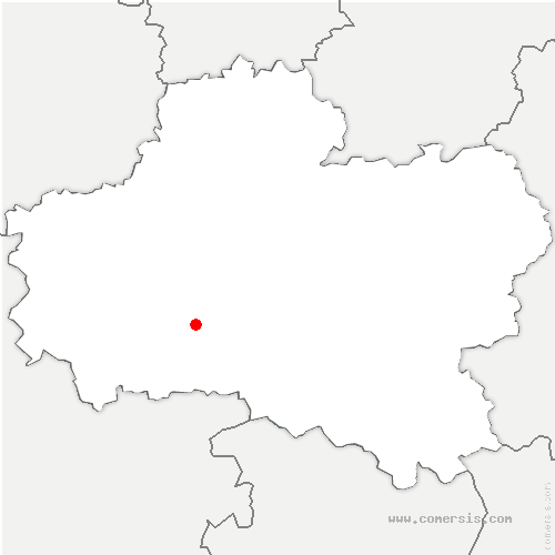 carte de localisation de Vienne-en-Val