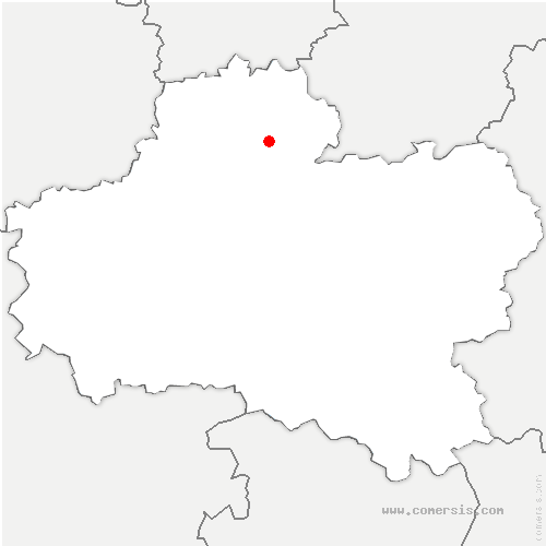 carte de localisation d'Yèvre-la-Ville