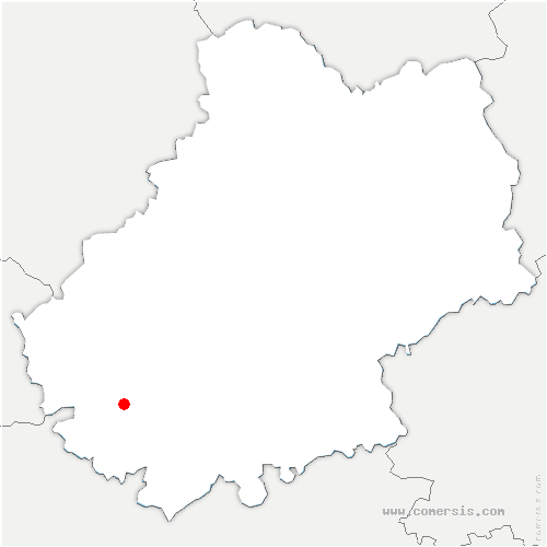 carte de localisation de Bagat-en-Quercy
