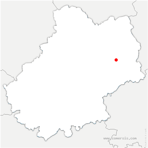 carte de localisation du Bouyssou