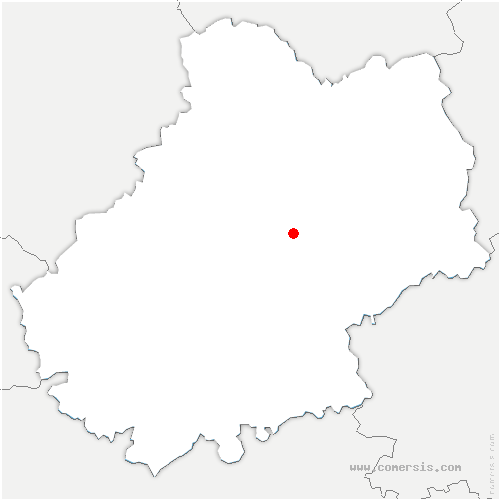 carte de localisation de Caniac-du-Causse