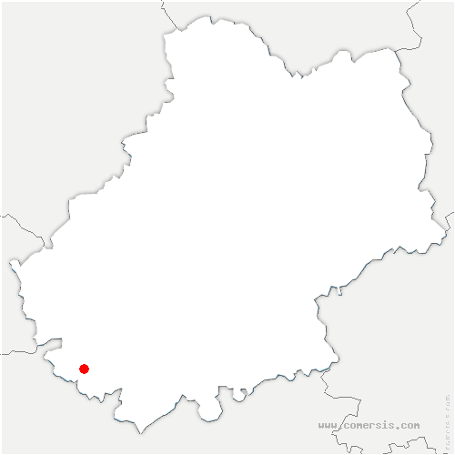 carte de localisation de Chartrier-Ferrière