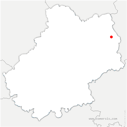 carte de localisation de Latronquière