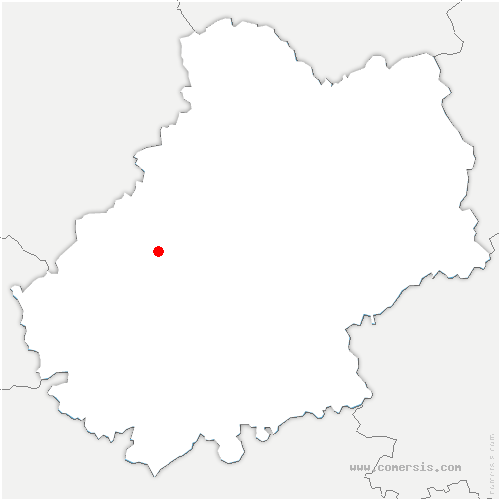 carte de localisation de Lavercantière
