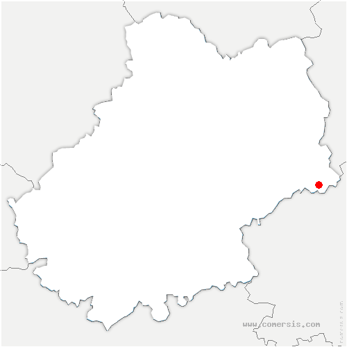carte de localisation de Lentillac-Saint-Blaise