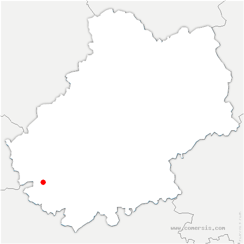 carte de localisation de Lissac-sur-Couze