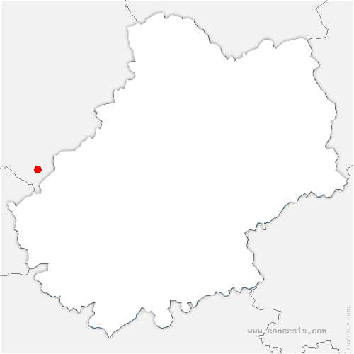 carte de localisation de la Rouquette