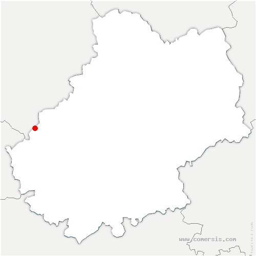 carte de localisation de Saint-Caprais